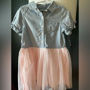 Toddler tutu and denim dress